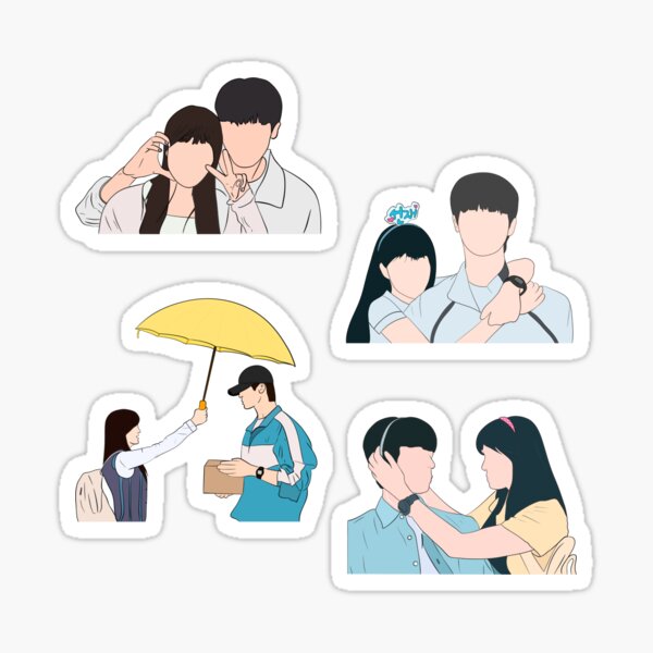 Item preview, Lovely runner sticker pack kdrama designed and sold by vyascreations.