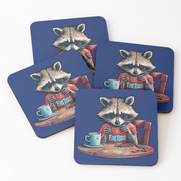 Item preview, Raccoon Having Morning Coffee designed and sold by KERaney.