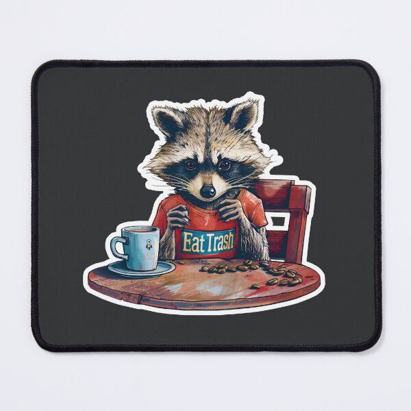 Item preview, Raccoon Having Morning Coffee designed and sold by KERaney.
