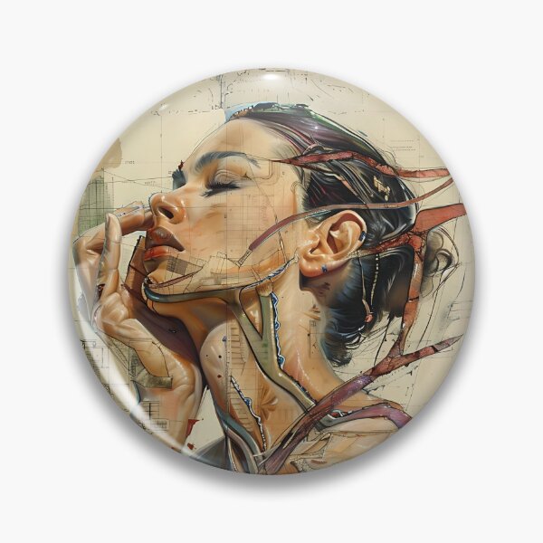 Item preview, Women's Portrait Abstract Art designed and sold by Obsidian Ink by Wilshire.