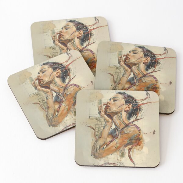Item preview, Women's Portrait  Abstract  Art designed and sold by Obsidian Ink by Wilshire.