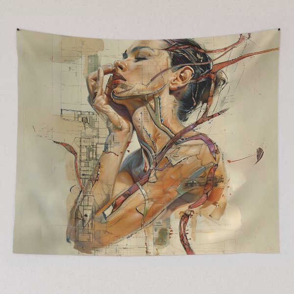 Item preview, Women's Portrait  Abstract  Art designed and sold by Obsidian Ink by Wilshire.