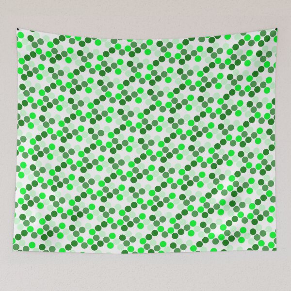 Item preview, Green Verde Dots Repeating Seamless Circle Pattern Design designed and sold by Alchemy-A-La-G.