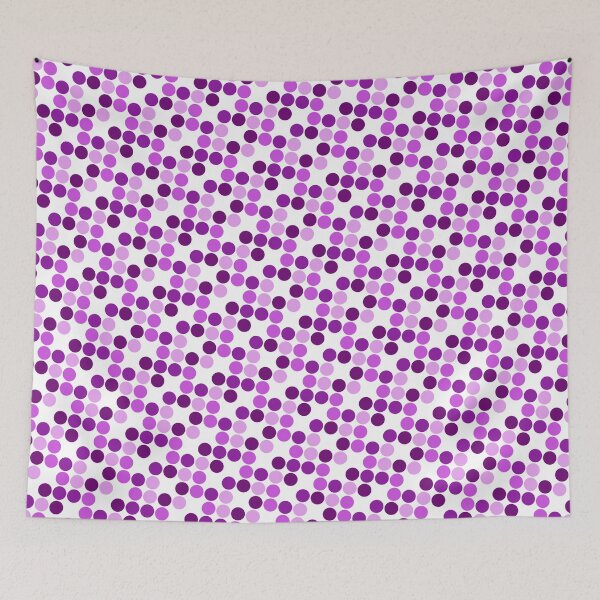 Item preview, Girly Plum Dots Repeating Seamless Circle Pattern Design designed and sold by Alchemy-A-La-G.