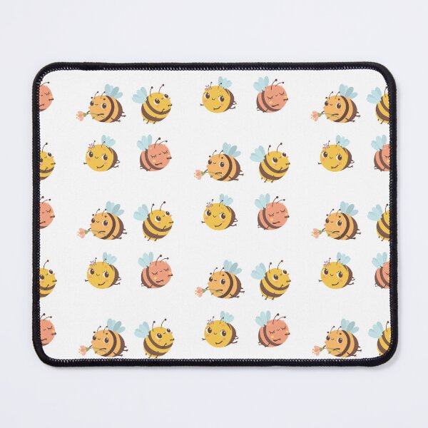 Item preview,  "Buzzing with Joy: Cute Bees Vector Set" designed and sold by hjian8219.