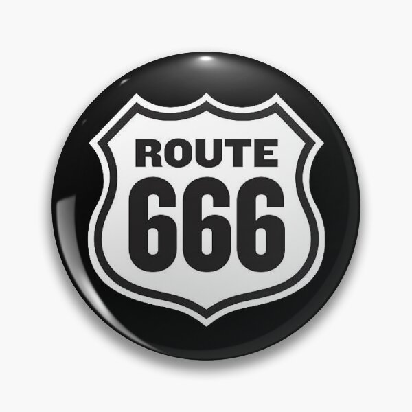 Item preview, traffic sign, route 666, number six six six designed and sold by Numbers-Art.