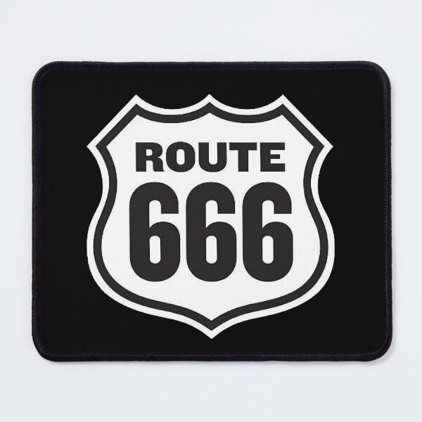 Item preview, traffic sign, route 666, number six six six designed and sold by Numbers-Art.