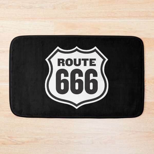 Item preview, traffic sign, route 666, number six six six designed and sold by Numbers-Art.