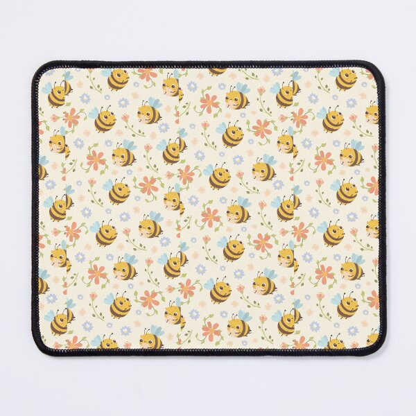 Item preview, "Blooming Bees: Seamless Flowers and Bees Pattern" designed and sold by hjian8219.