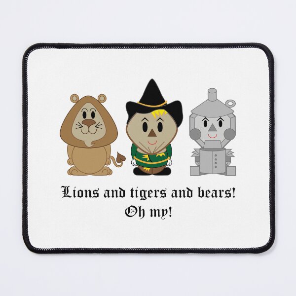 Item preview, Wizard of Oz - Lions and Tigers and Bears! Oh my! designed and sold by Clockwork-Owl.