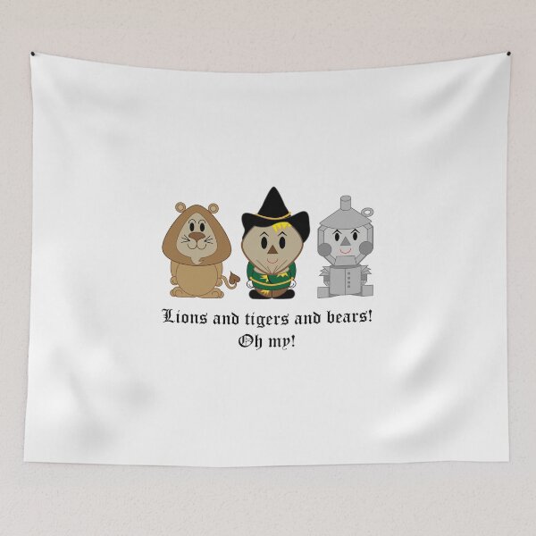 Item preview, Wizard of Oz - Lions and Tigers and Bears! Oh my! designed and sold by Clockwork-Owl.