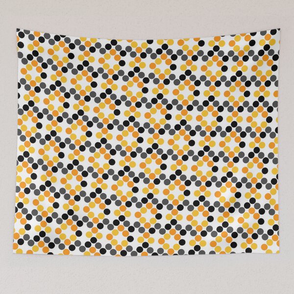 Item preview, Warm Colored Halloween Dots Repeating Autumn Circle Pattern designed and sold by Alchemy-A-La-G.