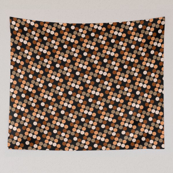 Item preview, Skin Pigment Shades Dots Repeating Seamless Circle Pattern  designed and sold by Alchemy-A-La-G.