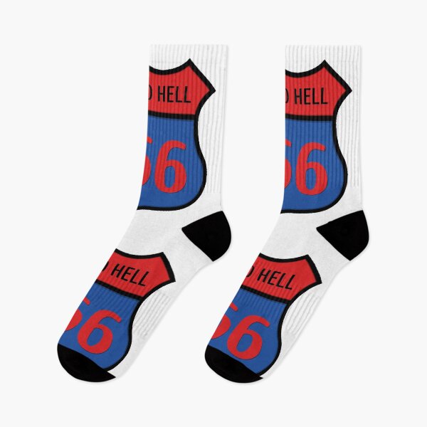Item preview, traffic sign, route to hell, 666 designed and sold by Numbers-Art.