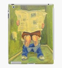 On the toilet iPad Case/Skin