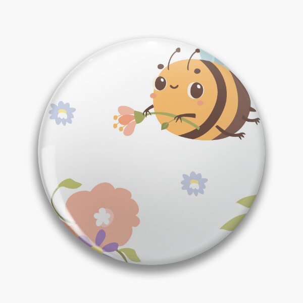 Item preview, "Blooms & Buzz: Floral and Bee Seamless Pattern" designed and sold by hjian8219.