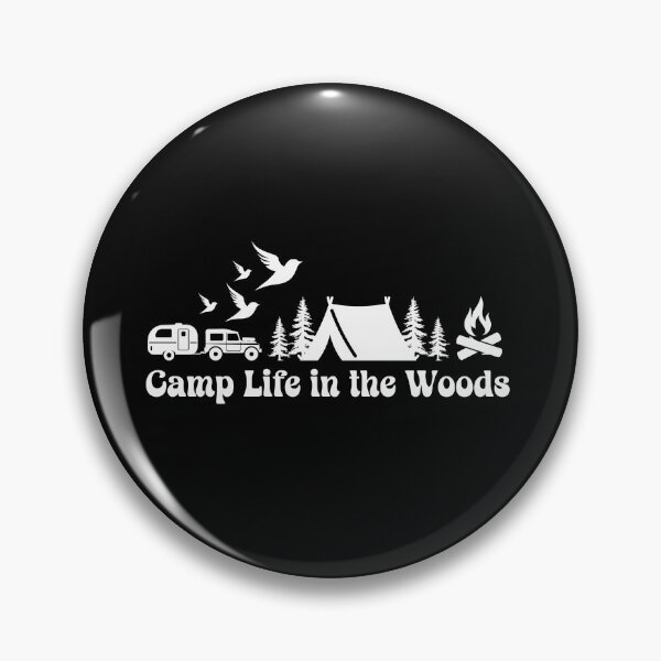 Item preview, Camp Life In the Woods Retro Vintage, Campers Dark Design designed and sold by Raise2Shine.