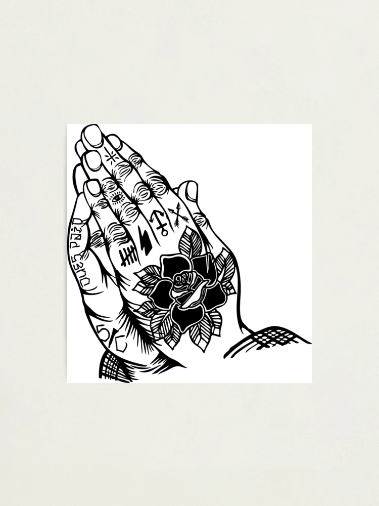 Praying Hands Tattooed
