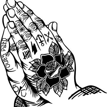Praying Hands Tattooed