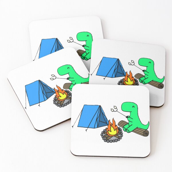 Item preview, Camping Dino designed and sold by Lydia Conder.