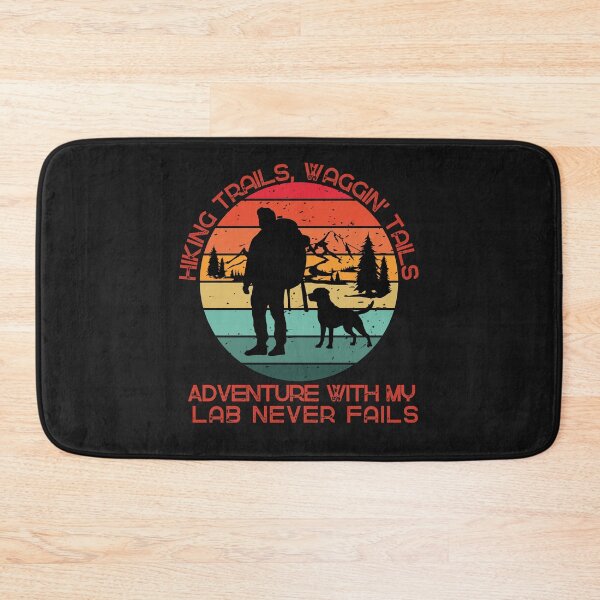 Item preview, Hiking Trails Waggin Tails With My Lab TShirt designed and sold by TheHipGypsea.