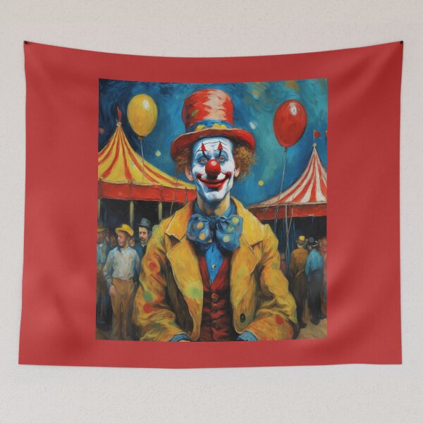 Item preview,  "Circus Delight: The Playful Clown" designed and sold by Artisticanvas.