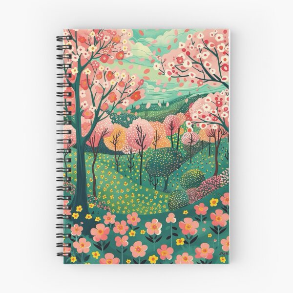 Item preview, Flower tree forest scene designed and sold by PaperieJennifer.
