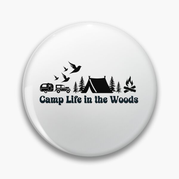 Item preview, Camp Life In the Woods Retro Vintage, Campers Dark Design designed and sold by Raise2Shine.