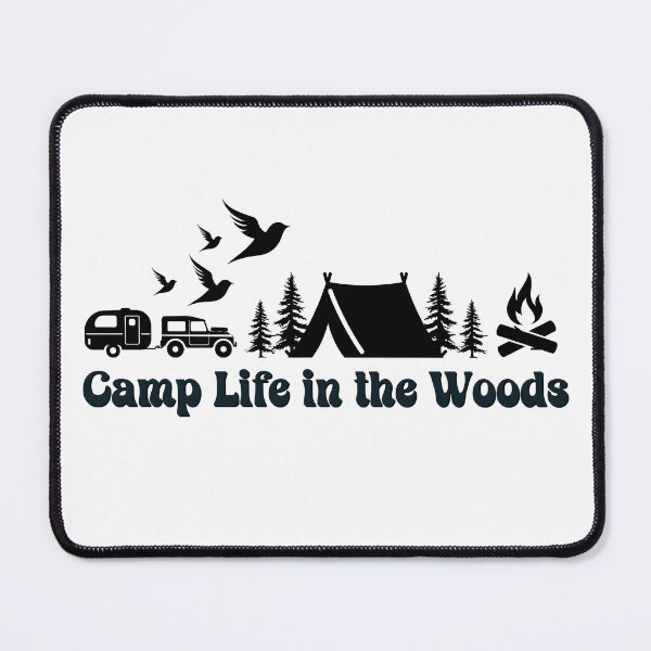 Item preview, Camp Life In the Woods Retro Vintage, Campers Dark Design designed and sold by Raise2Shine.