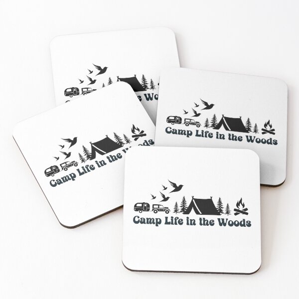Item preview, Camp Life In the Woods Retro Vintage, Campers Dark Design designed and sold by Raise2Shine.