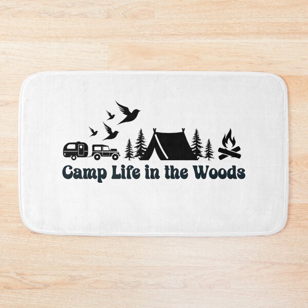 Item preview, Camp Life In the Woods Retro Vintage, Campers Dark Design designed and sold by Raise2Shine.