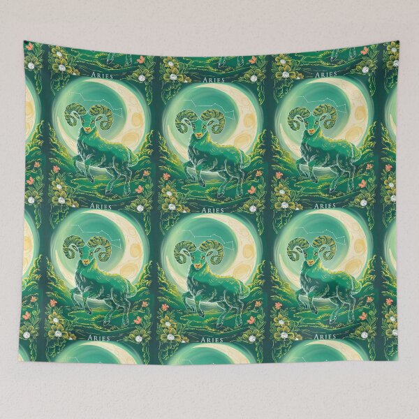 Item preview, Aries Astrology. Moon in Aries, Zodiac sign, Aries symbol designed and sold by ZodiacWonders.