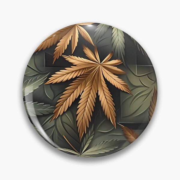 Item preview, Metallic Marijuana Weed Leaf Design designed and sold by CannaCreative.