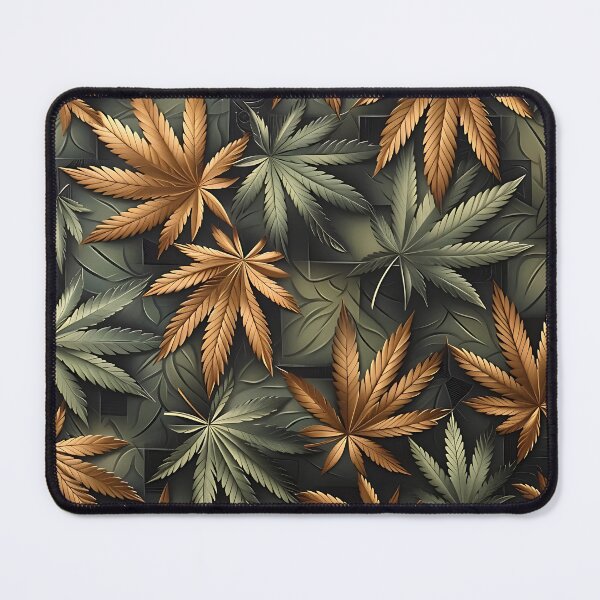 Item preview, Metallic Marijuana Weed Leaf Design designed and sold by CannaCreative.