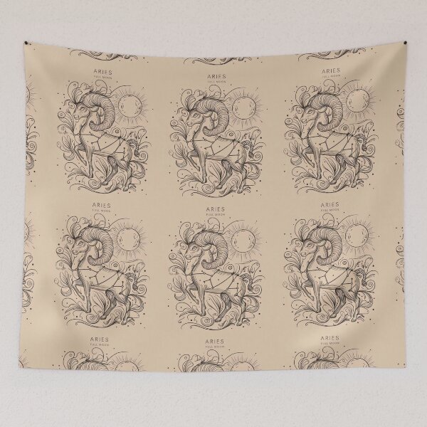Item preview, Aries Astrology. Moon in Aries, Zodiac sign, Aries symbol designed and sold by ZodiacWonders.