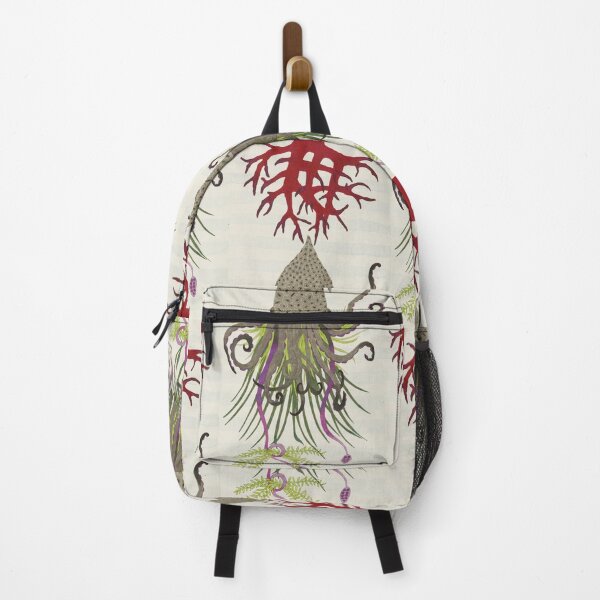 Item preview, Squid & Coral Watercolor Drawing, Bright Colors & Grayscale designed and sold by KakiDimock.