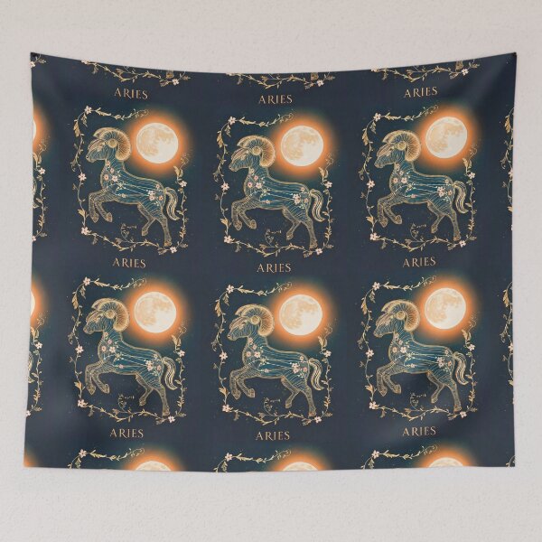Item preview, Aries Astrology. Moon in Aries, Zodiac sign, Aries symbol designed and sold by ZodiacWonders.