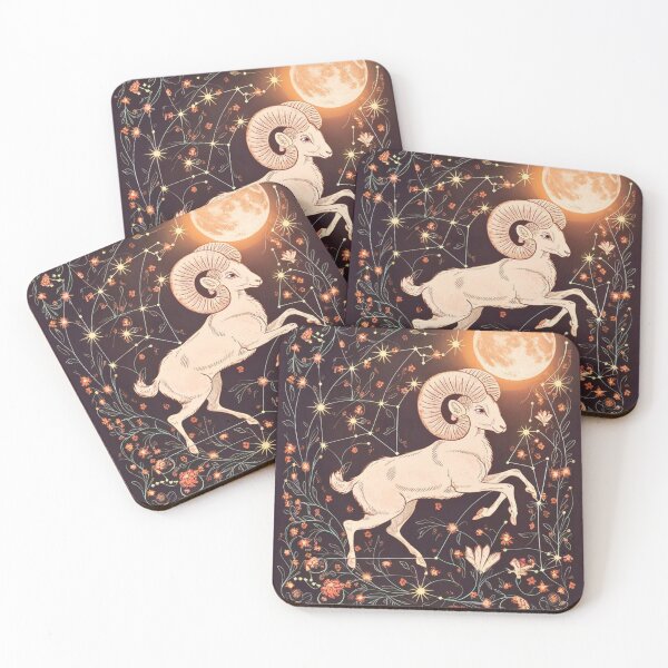 Item preview, Aries Astrology. Moon in Aries, Zodiac sign, Aries symbol designed and sold by ZodiacWonders.