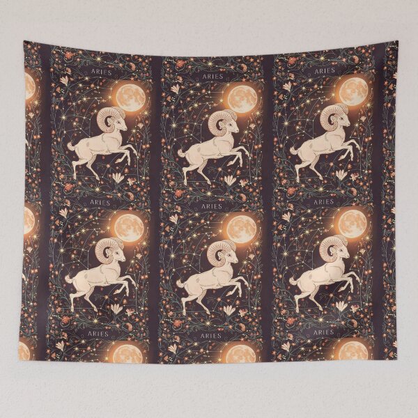 Item preview, Aries Astrology. Moon in Aries, Zodiac sign, Aries symbol designed and sold by ZodiacWonders.