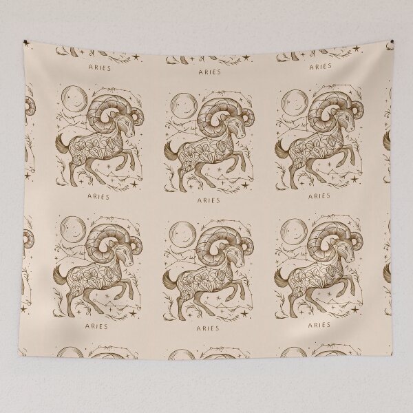 Item preview, Aries Astrology. Moon in Aries, Zodiac sign, Aries symbol designed and sold by ZodiacWonders.