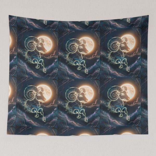Item preview, Aries Astrology. Moon in Aries, Zodiac sign, Aries symbol designed and sold by ZodiacWonders.