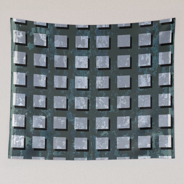 Item preview, White Grunge 3D Square Pattern designed and sold by Diana377.