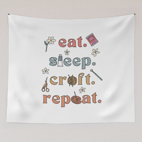 Item preview, Eat. Sleep. Craft. Repeat. designed and sold by April's Escape.
