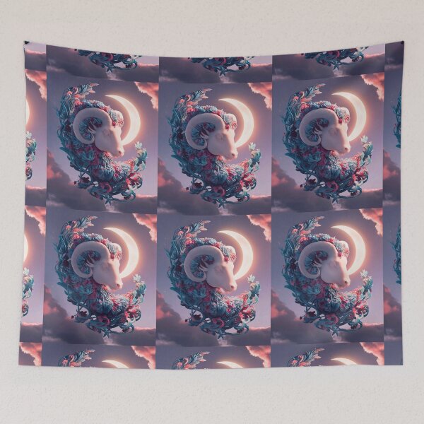 Item preview, Aries Astrology. Moon in Aries, Zodiac sign, Aries symbol designed and sold by ZodiacWonders.