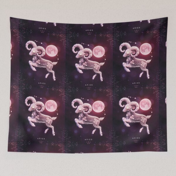 Item preview, Aries Astrology. Moon in Aries, Zodiac sign, Aries symbol designed and sold by ZodiacWonders.