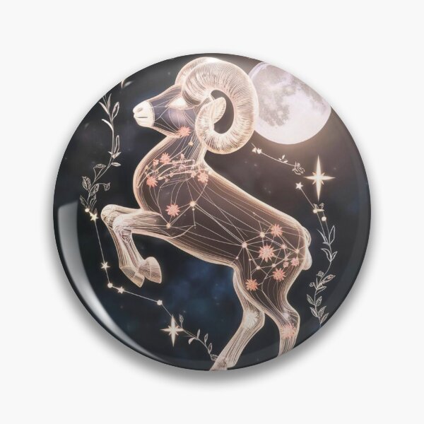 Item preview, Aries Astrology. Moon in Aries, Zodiac sign, Aries symbol designed and sold by ZodiacWonders.