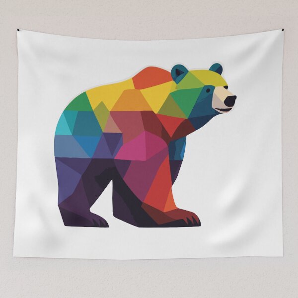 Item preview, Rainbow Bear designed and sold by LTDesignsShop.