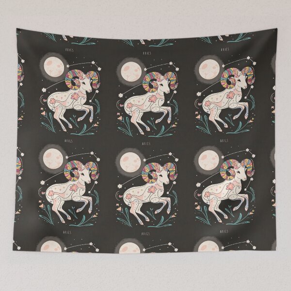 Item preview, Aries Astrology. Moon in Aries, Zodiac sign, Aries symbol designed and sold by ZodiacWonders.