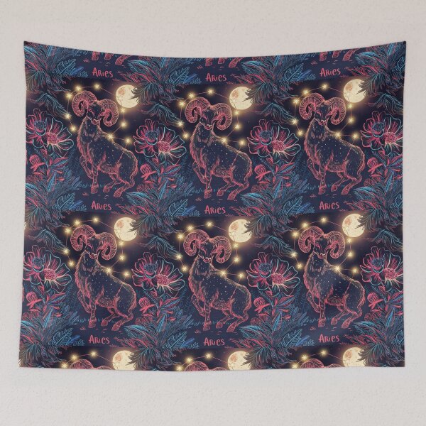 Item preview, Aries Astrology. Moon in Aries, Zodiac sign, Aries symbol designed and sold by ZodiacWonders.