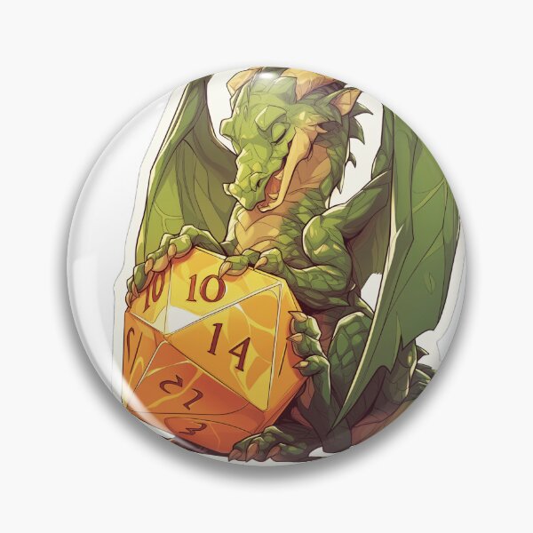 Item preview, Dragon with Dice Table Top Games Sticker designed and sold by VintageVibesKC1.